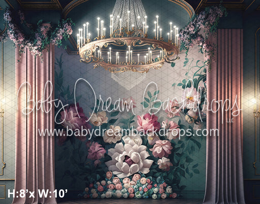 Chandelier Floral Wall (MD)