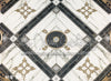 Charcoal Marble Ballroom Floor Fabric Drop (MD)