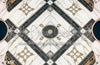 Charcoal Marble Ballroom Floor Fabric Drop (MD)