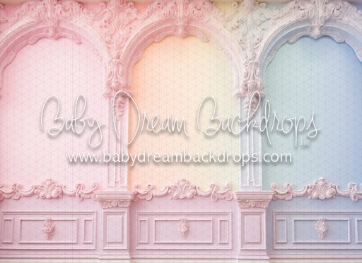 Cheery Pastel Rainbow Wall (MD)