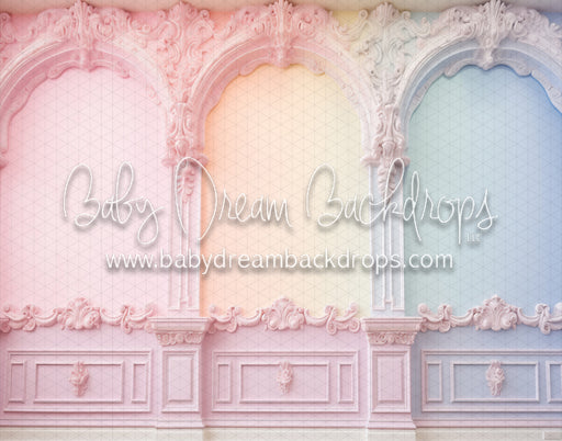 Cheery Pastel Rainbow Wall (MD)