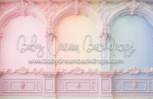 Cheery Pastel Rainbow Wall (MD)