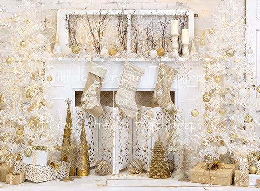 Christmas Brick And Gold