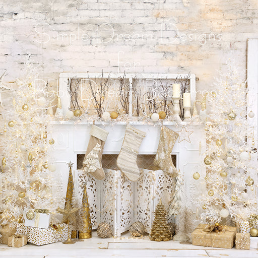 Christmas Brick And Gold