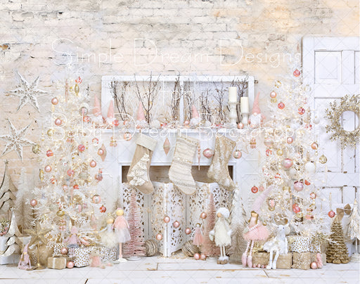 Christmas Brick And Gold