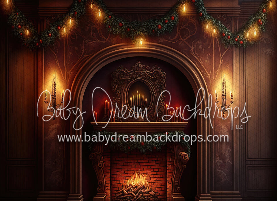 Christmas Castle fireplace (MD)