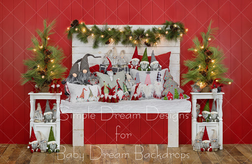 Christmas Gnome Headboard