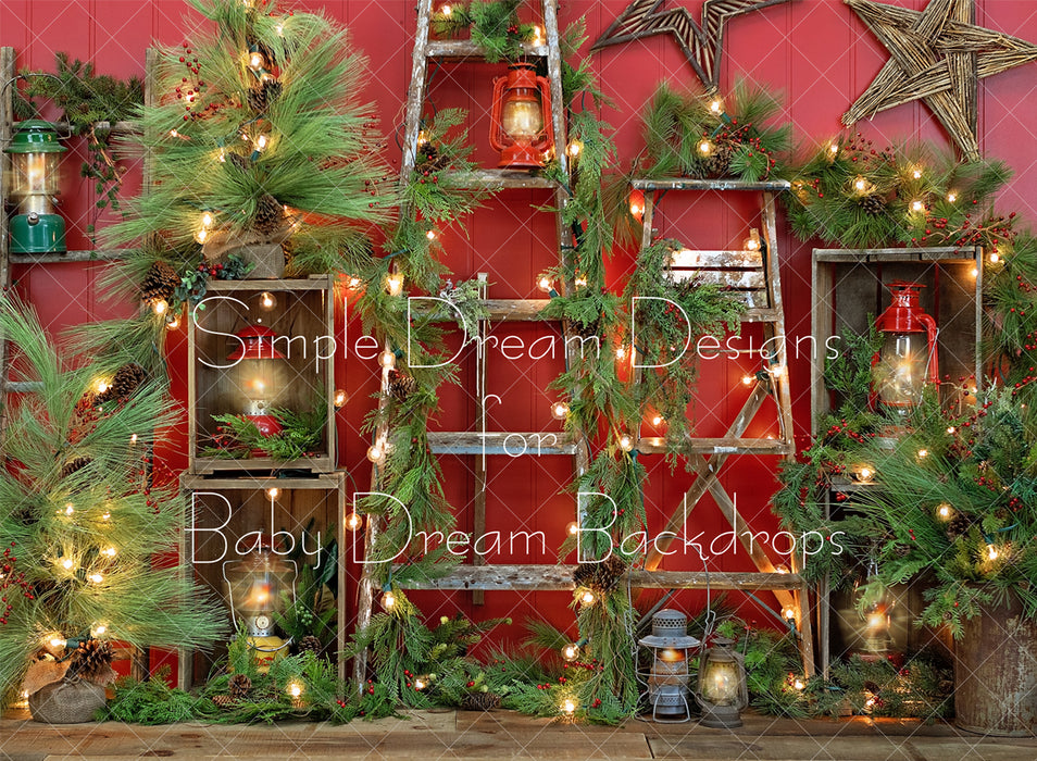 Christmas Lantern Ladder