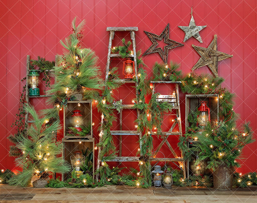 Christmas Lantern Ladder