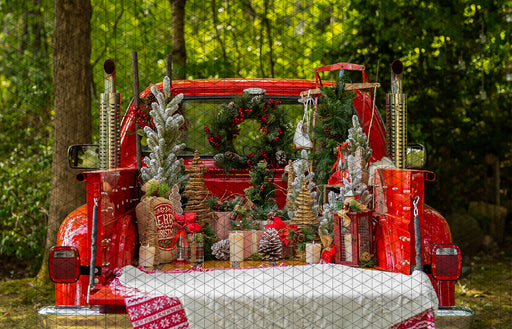 Christmas Pick Up Truck close up