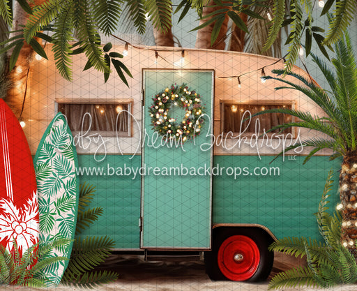 Christmas Tropical Campout Wreath (JA)