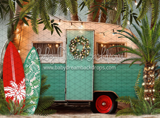 Christmas Tropical Campout Wreath (JA)