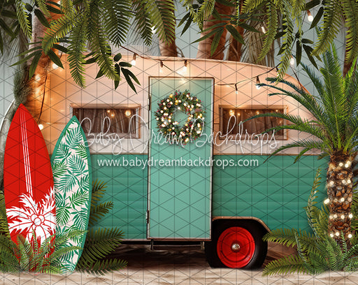 Christmas Tropical Campout Wreath (JA)