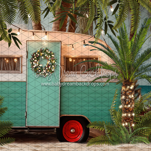 Christmas Tropical Campout Wreath (JA)