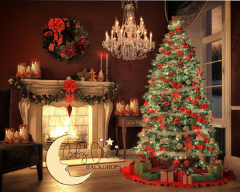 Christmas Elegance (chandelier) - 8x10ft 