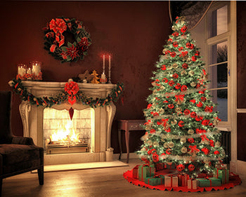 Christmas Elegance (no chandelier) - 8x10ft 