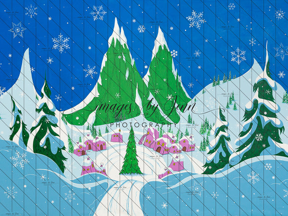 Christmasville Hand Painted Drop