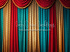 Circus Red Curtains Simple (JA)