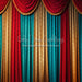 Circus Red Curtains Simple (JA)