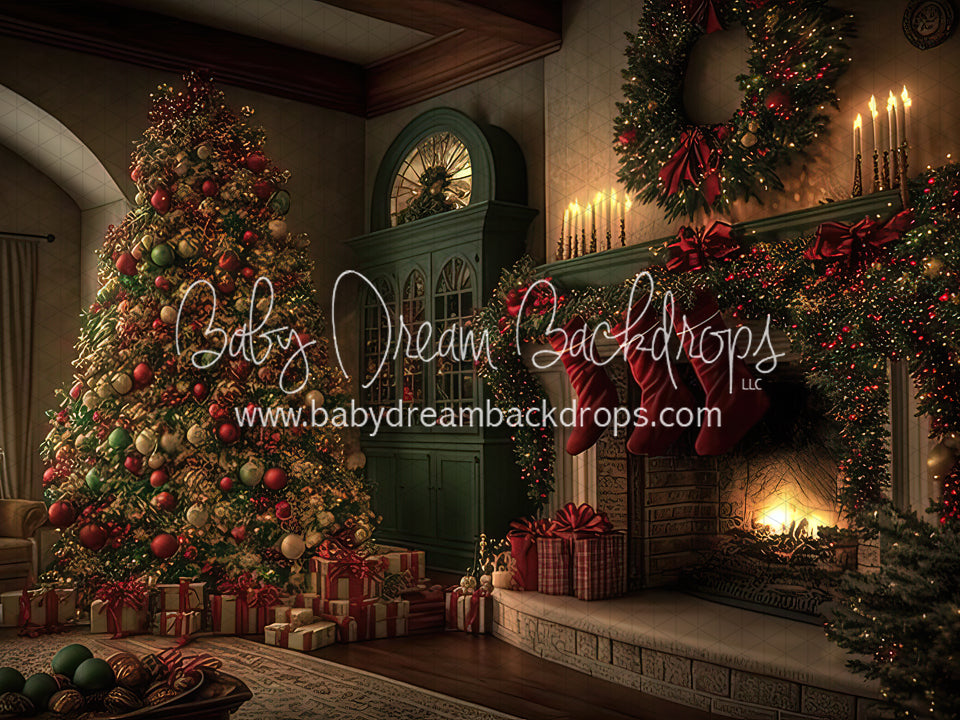Christmas Fireplace Wallpaper