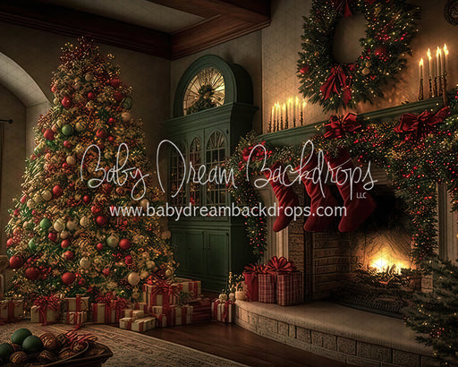 Classic Christmas Fireplace (BD)