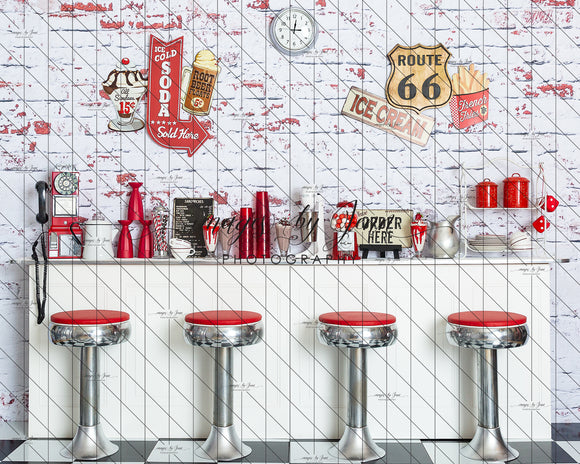 Classic Diner with Stools (JG)