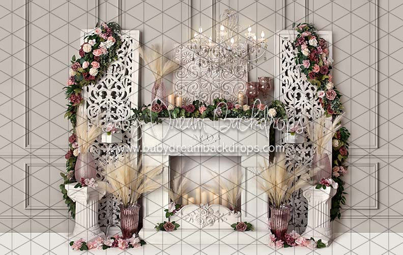 Classy Spring Mantel (BS)