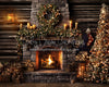 Claus Cabin Fireplace (Tree Right) (JA)