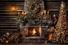 Claus Cabin Fireplace (Tree Right) (JA)