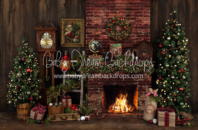 Claus Corner Cozy Living (2 Trees Extra Lights)