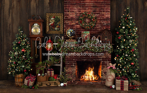 Claus Corner Cozy Living (2 Trees Extra Lights)