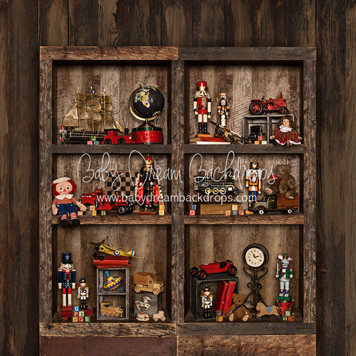 Claus Corner Toy Shelves