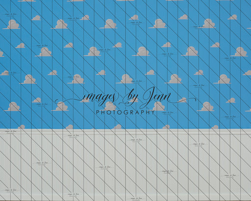 Cloud Wainscoting Wall