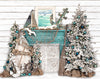 Coastal Christmas Fireplace - 8x10 - JA 