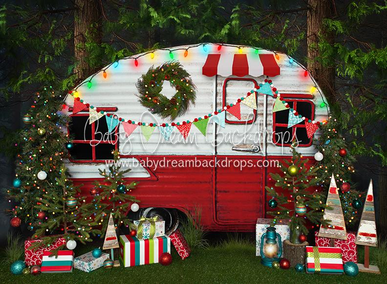 Colorful Christmas Camper