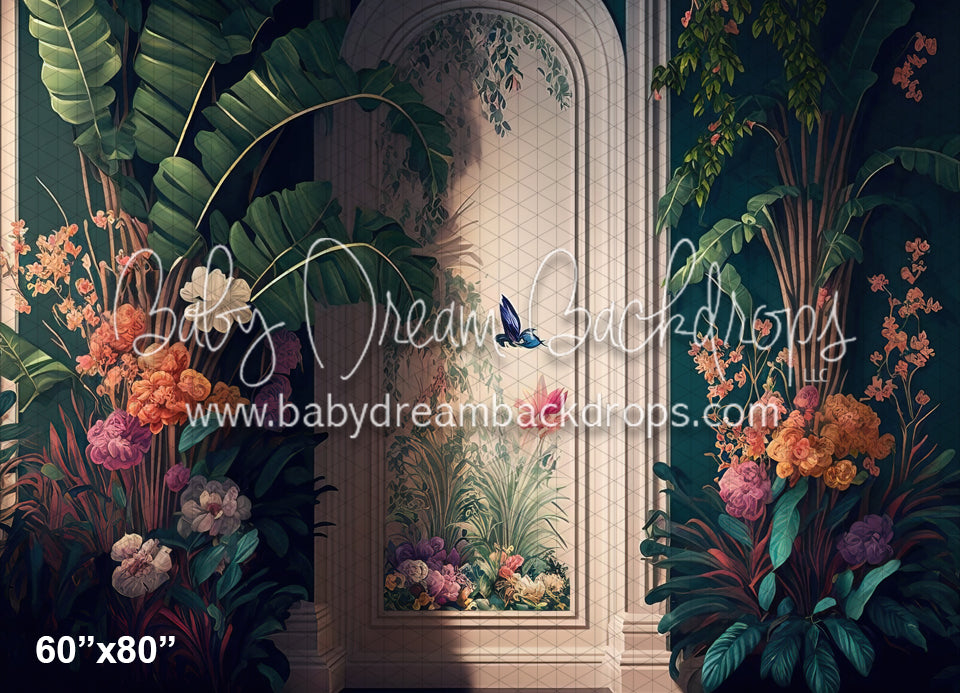 Colorful Painted Tropical Wall (MD)