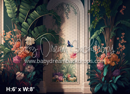 Colorful Painted Tropical Wall (MD)