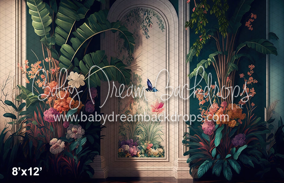 Colorful Painted Tropical Wall (MD)