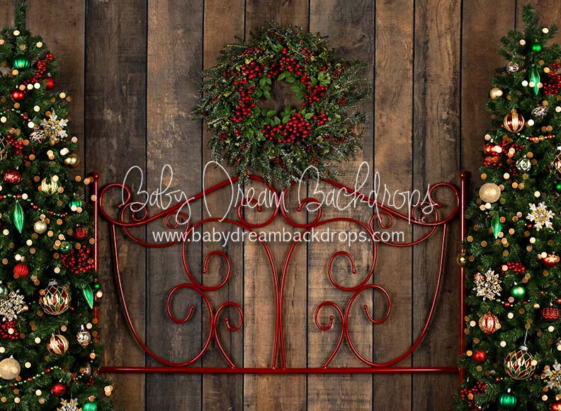 Comfort and Joy Queen Headboard Trees