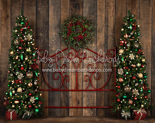 Comfort and Joy Queen Headboard Trees