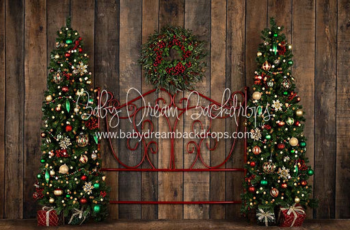 Comfort and Joy Queen Headboard Trees