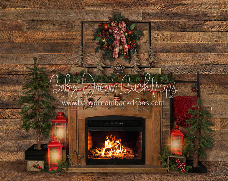 Comfy Cabin Fireplace