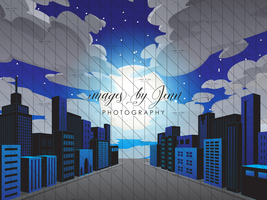 Comic Night Sky Blue Drop (JG)