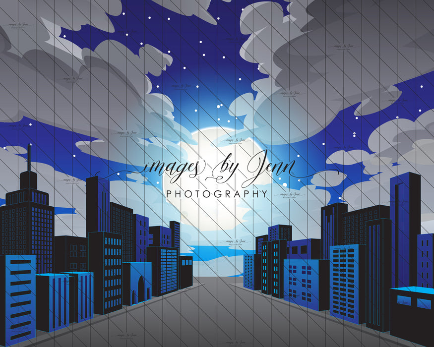 Comic Night Sky Blue Drop (JG)