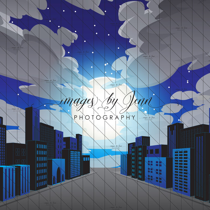 Comic Night Sky Blue Drop (JG)