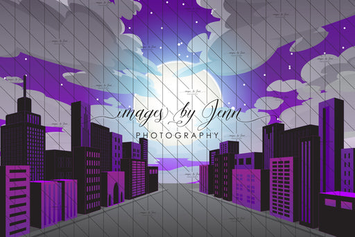 Comic Night Sky Purple Drop (JG)