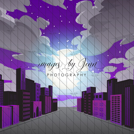 Comic Night Sky Purple Drop (JG)