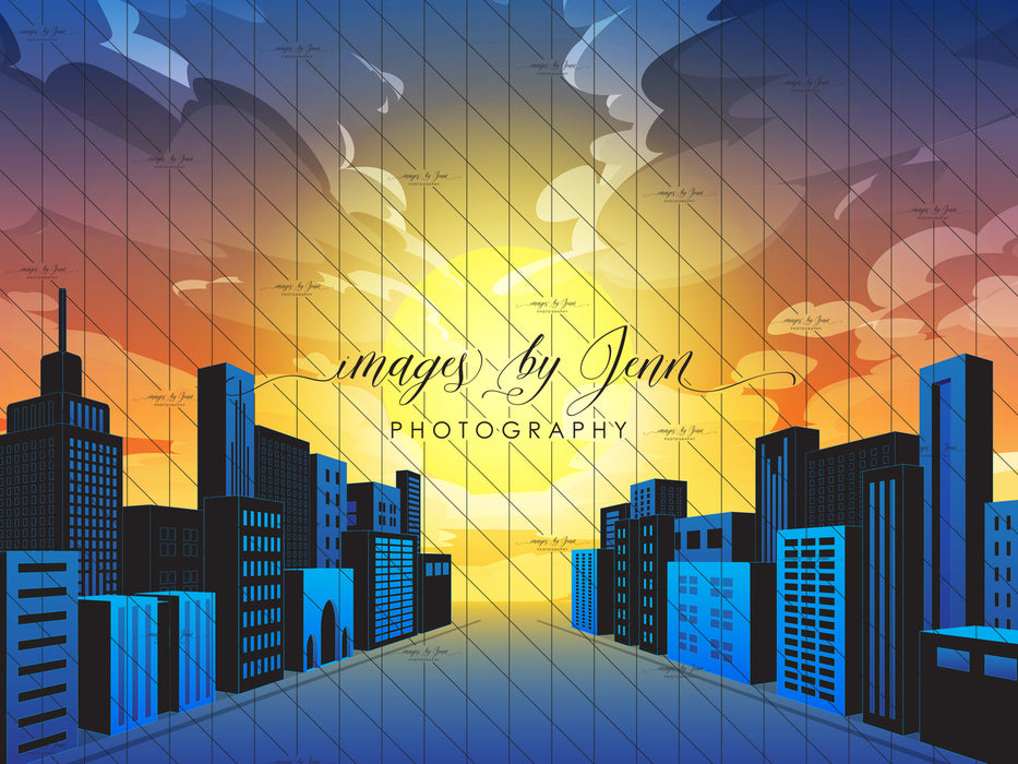 Comic Skyline Blue Drop (JG)