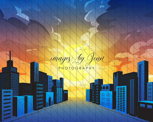 Comic Skyline Blue Drop (JG)