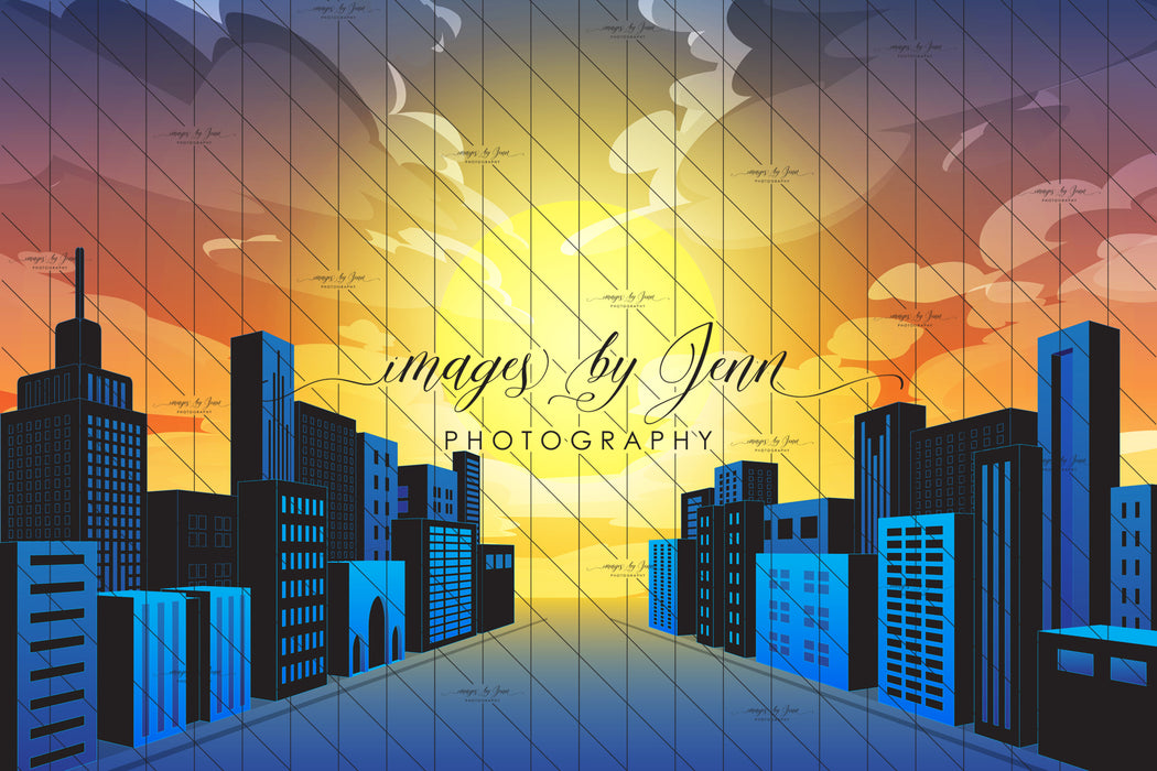 Comic Skyline Blue Drop (JG)